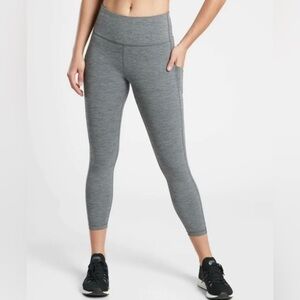 Athleta Ultimate Stash Pocket Capri Grey Heather